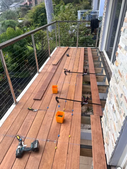 Bilgola Plateau Elevated Merbau Balcony Rebuild