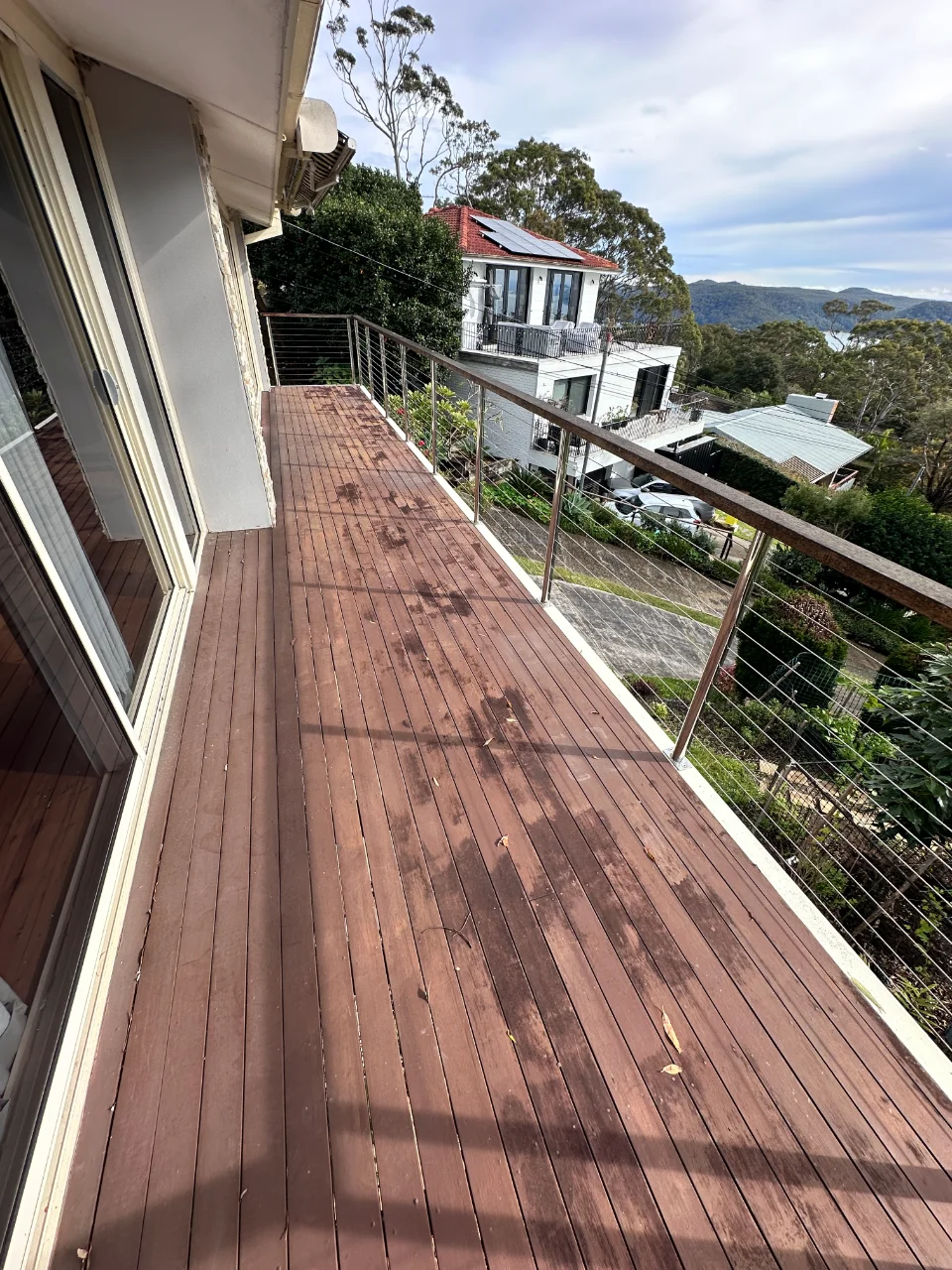 Bilgola Plateau Elevated Merbau Balcony Rebuild before