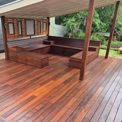 Restored timber deck and pergola in Sydney