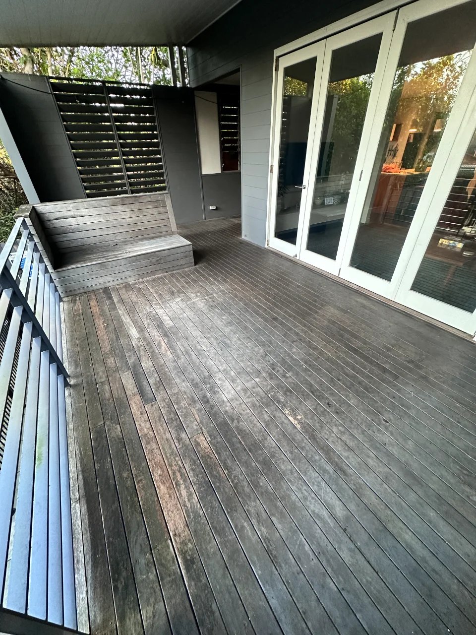 Haberfield Mahogany Deck Restoration Before